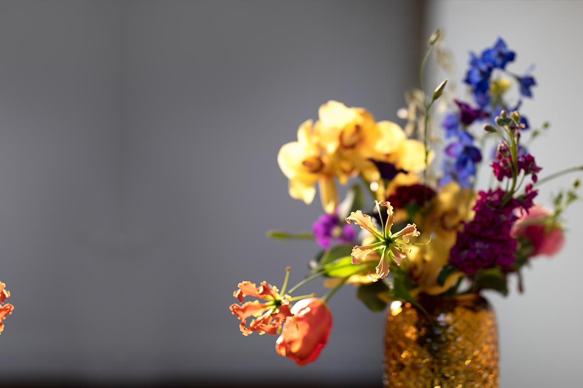 Bloemen voor op kantoor